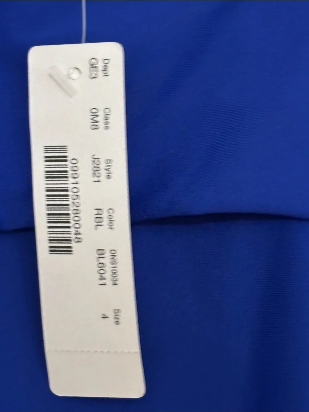 J. Crew Regal Blue Knot-Front  One-Piece Swimsuit Women Size 4